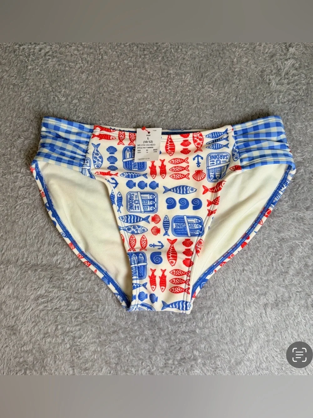Cat & Jack Red, Blue and White Nautical Bikini Briefs